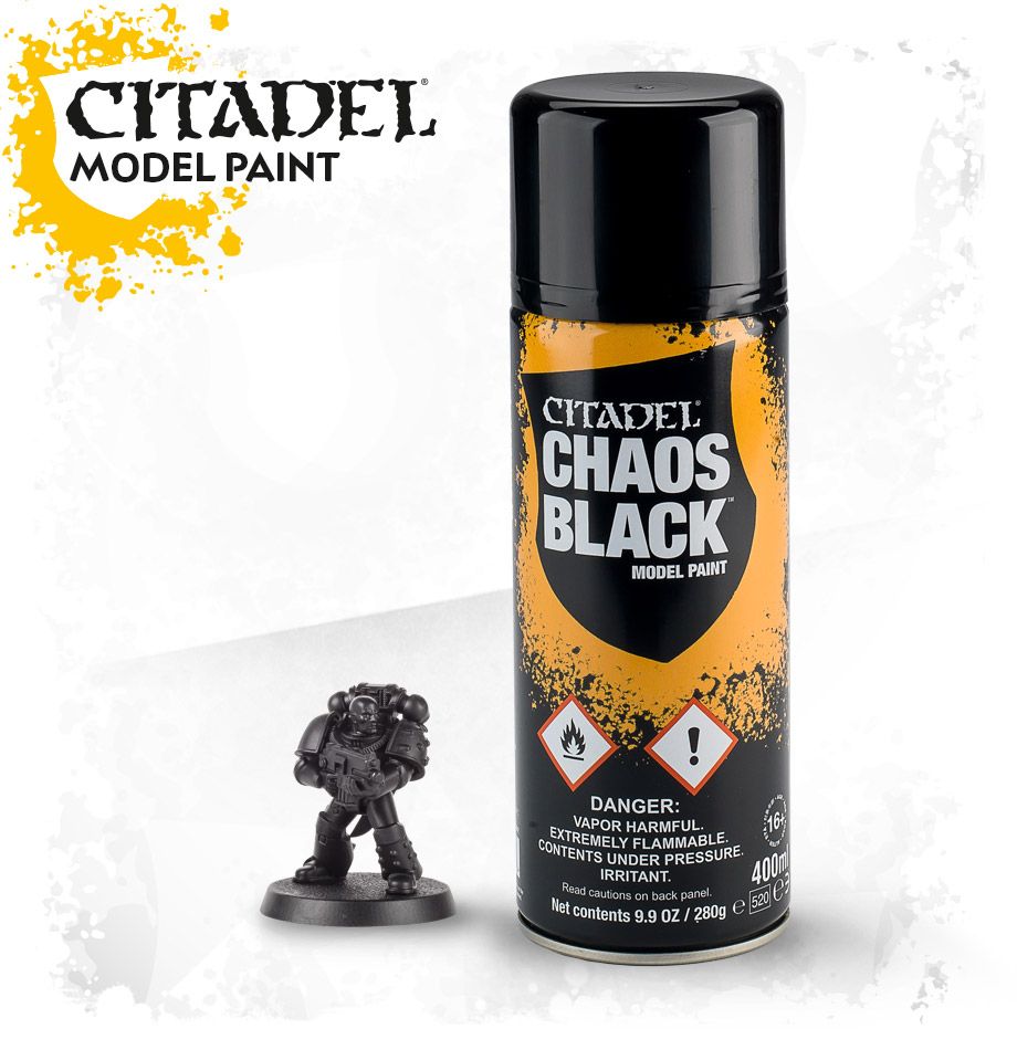 Afbeelding van het spel Chaos Black Spray 400ml (Citadel)