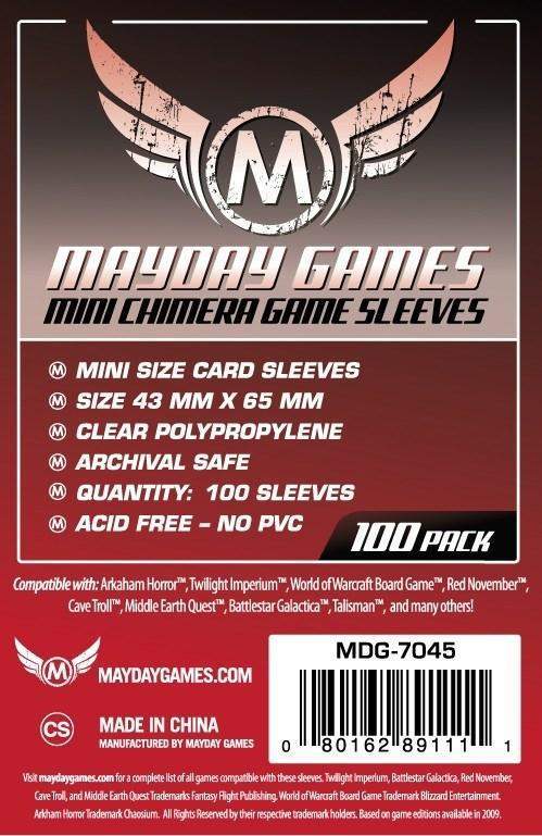 Afbeelding van het spelletje Mayday Card Sleeves: Mini Chimera USA (43x65mm) - 100 stuks
