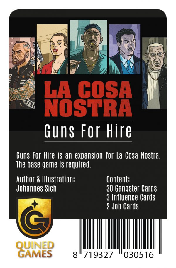 Afbeelding van het spelletje La Cosa Nostra: Guns for Hire