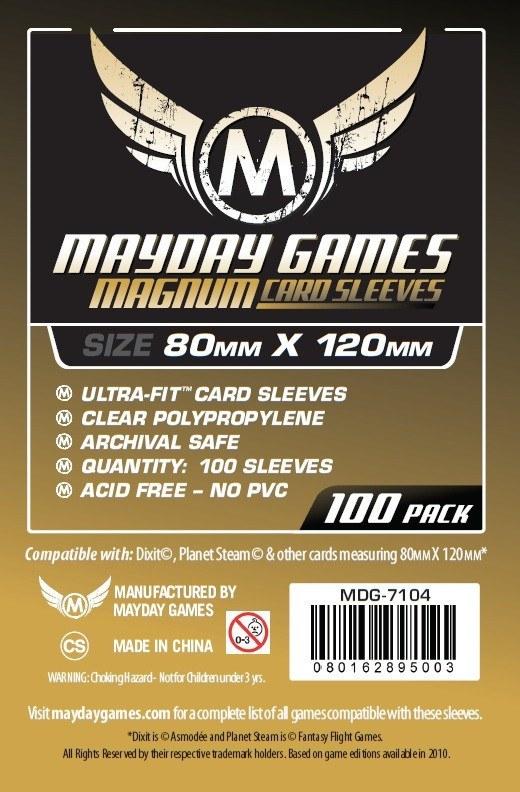Afbeelding van het spelletje Mayday Card Sleeves: Ultra Fit (80x120mm) - 100 stuks