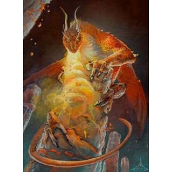 Afbeelding van het spelletje Wizard's Choice Sleeves: Dragon of the Lava Mountains - Standard (63x88mm) - 50 stuks