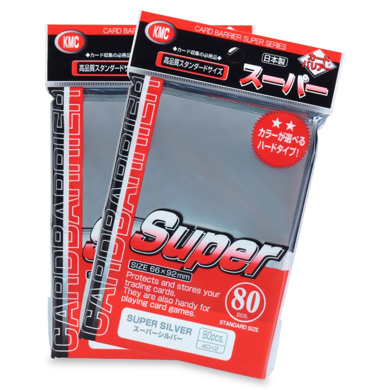 Afbeelding van het spelletje KMC Standard Sleeves: Super Silver (66x92mm) - 80 stuks