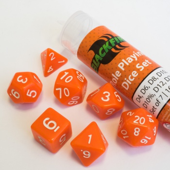 Afbeelding van het spel Dobbelstenen Orange Polydice (7 stuks)